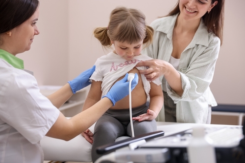 Kids at Pediatrician consult